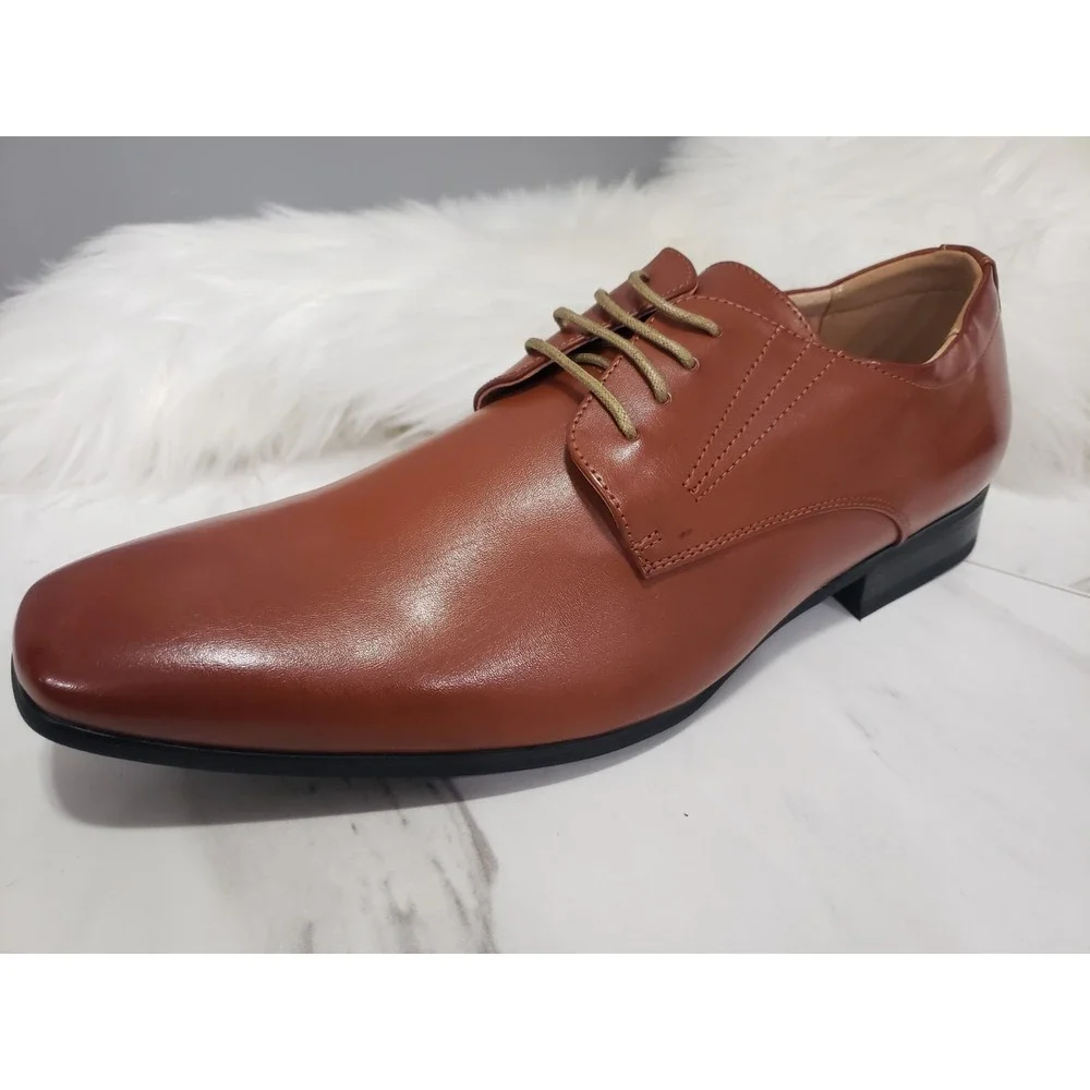 NEW NO BOX SZ 11 Bruno Marc Gordon Snipe Toe Leather-Lined Dress‎ SHOES Oxfords